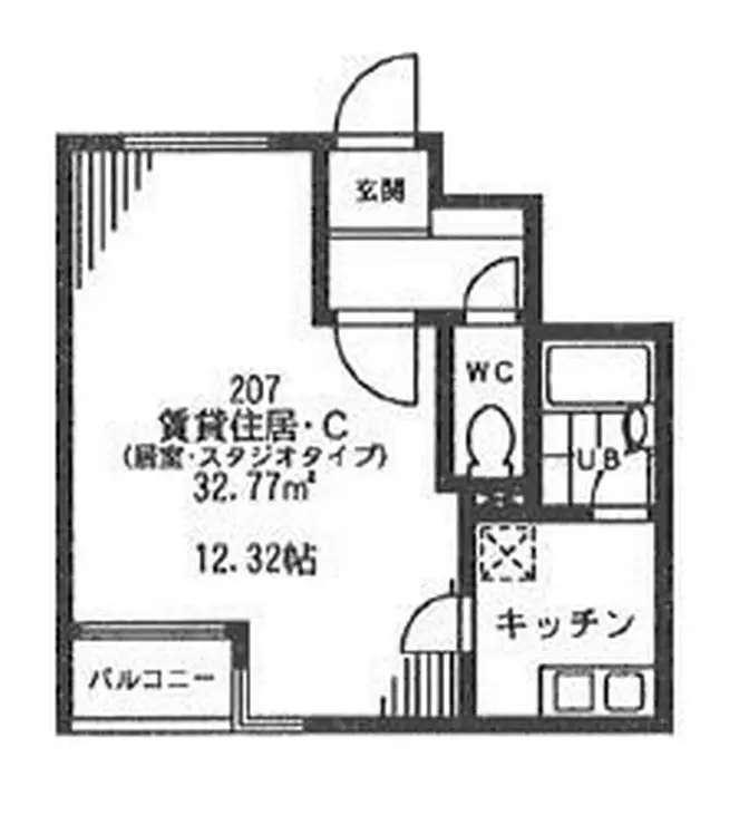 インナーコート見沼代親水公園 2階階 間取り