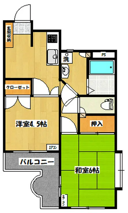 プルミエール美園 1階階 間取り