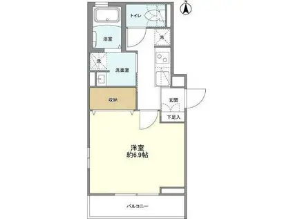 リモーネ(1K/1階)の間取り写真