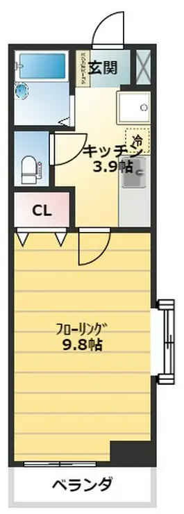 CBヒルズ 10階階 間取り