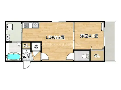 F ASECIA CONTENT(1LDK/3階)の間取り写真