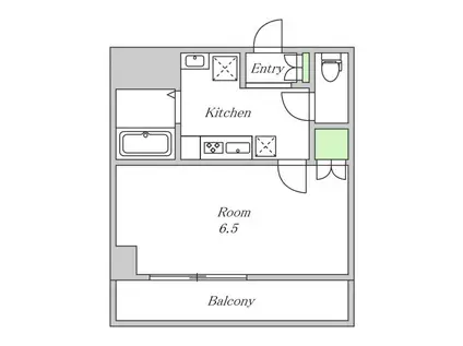 みおつくし堂島(1K/2階)の間取り写真