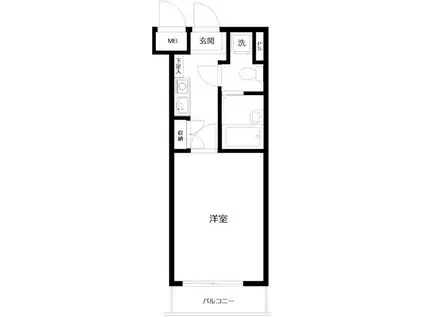 メインステージ大森海岸(1K/8階)の間取り写真