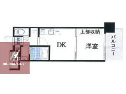 エスプレッソ難波II(1DK/9階)の間取り写真