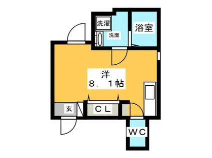 PROSPERITA NAKANO SAKAUE(ワンルーム/1階)の間取り写真