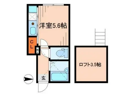 MUSASHI HOUSE(ワンルーム/1階)の間取り写真