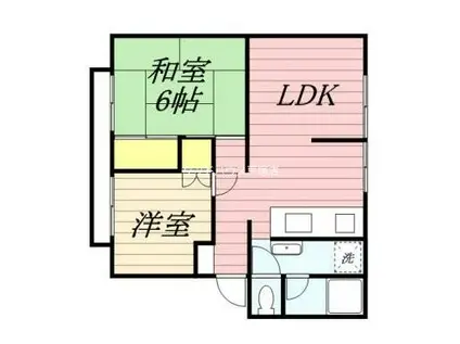 アイレッツM(2LDK/1階)の間取り写真