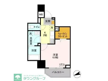 ステラ トーレ(1K/3階)の間取り写真