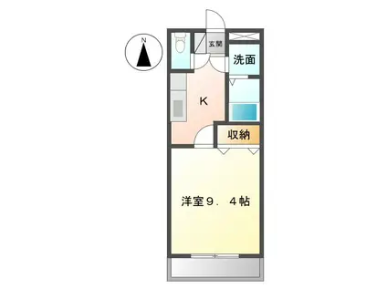 メゾンシクラメン(1K/3階)の間取り写真