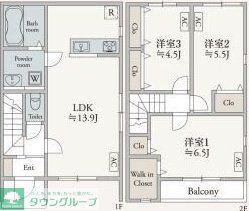 デュレメゾン(3LDK/1階)の間取り写真