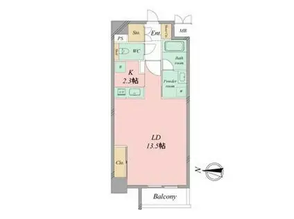 グラヴィス鶴舞(ワンルーム/5階)の間取り写真