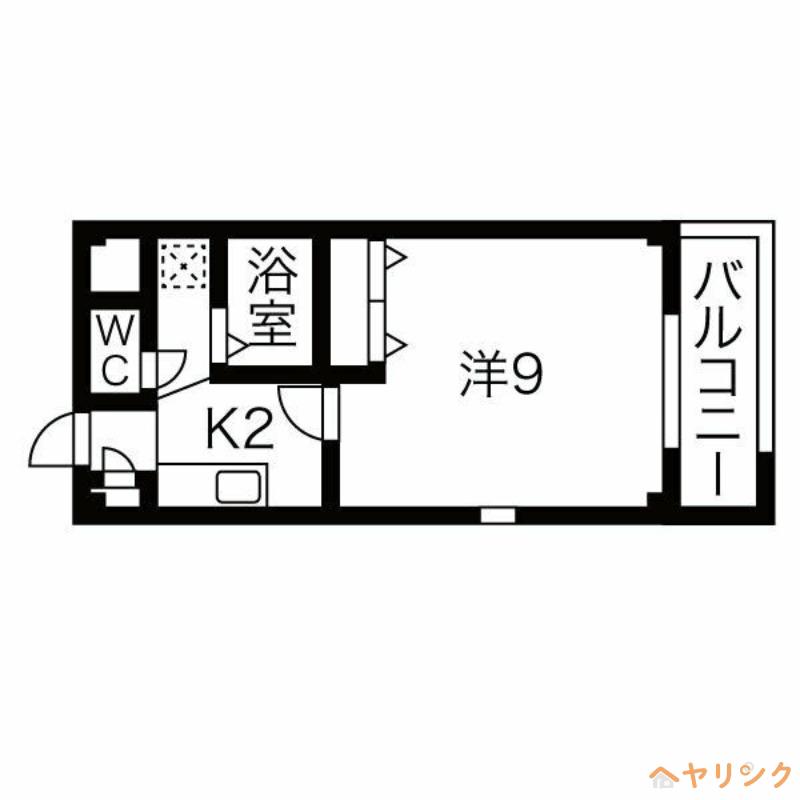 プチメゾン稲生II(1K/1階)の間取り写真