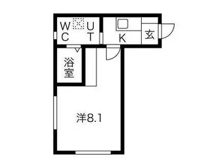 PRESTIA I(1K/2階)の間取り写真