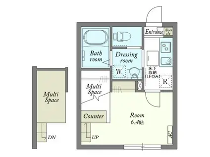 ベレッツァ横浜鶴見(1K/3階)の間取り写真
