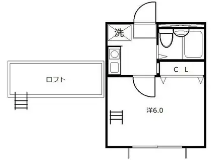 アネックス東川口7期(1K/1階)の間取り写真