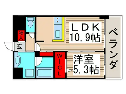 LUMIERE(1LDK/7階)の間取り写真