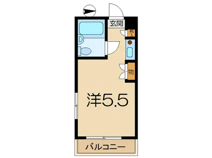 TOP能見台第3(ワンルーム/3階)の間取り写真