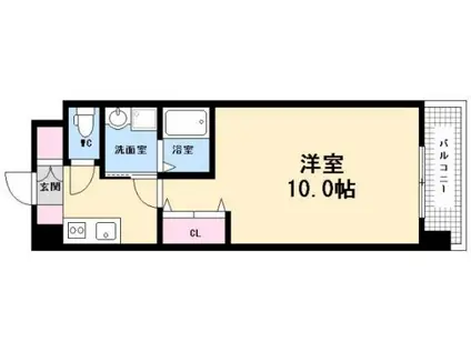 LIVE NE ST(1K/12階)の間取り写真