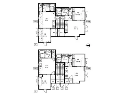 スノーベル(1SLDK/2階)の間取り写真