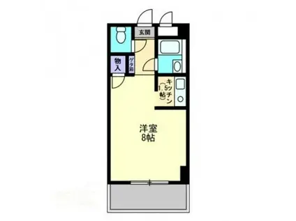 コンコート志度(1K/6階)の間取り写真