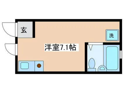 D-HOUSE(ワンルーム/1階)の間取り写真