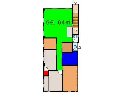 城南一丁目(ワンルーム/2階)の間取り写真