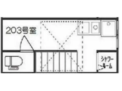 サークルハウス滝野川(ワンルーム/2階)の間取り写真