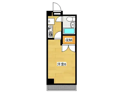 アメニティ住吉(1K/7階)の間取り写真