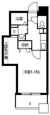 レインボー新栄(1K/6階)の間取り写真