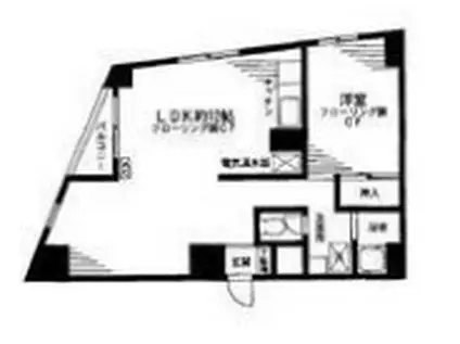 ダイアナプラザ(1LDK/10階)の間取り写真