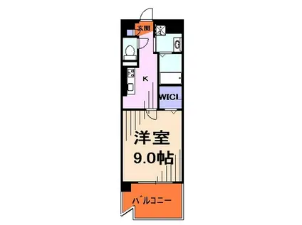 シェソワ鳩ケ谷(1K/2階)の間取り写真