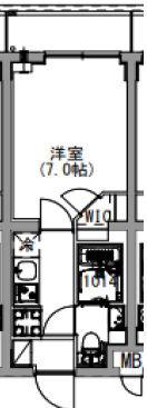 S-RESIDENCE北戸田(1K/4階)の間取り写真