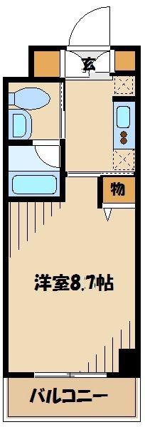 ヴァリエ原町田(1K/3階)の間取り写真