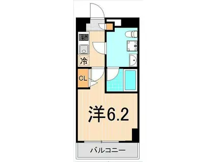 CREVISTA綾瀬(1K/4階)の間取り写真