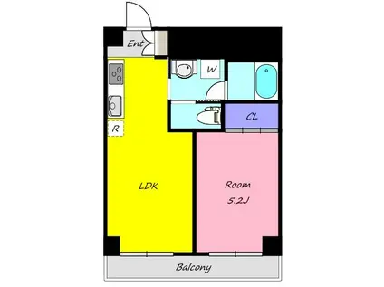 JOY320(1LDK/1階)の間取り写真