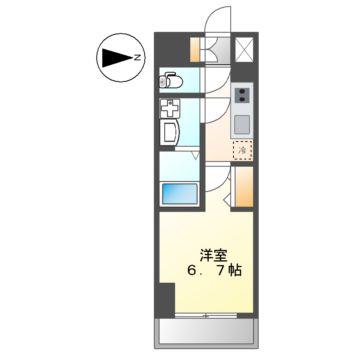 S-RESIDENCE志賀本通DEARLY(1K/10階)の間取り写真