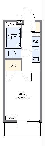 レオパレスラッキー(1K/2階)の間取り写真