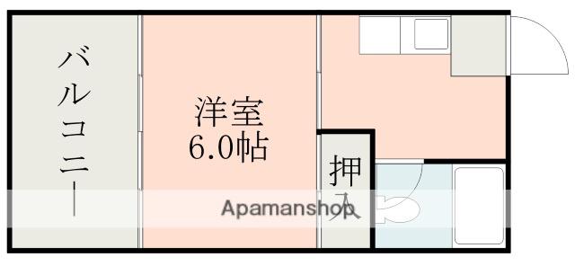 第2甲南パークマンション(1K/4階)の間取り写真