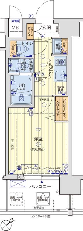 LEON COMFORT -TAMATUKURI-(1K/7階)の間取り写真