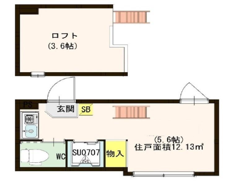 NEXTAGE UGUISUDANI(ワンルーム/2階)の間取り写真
