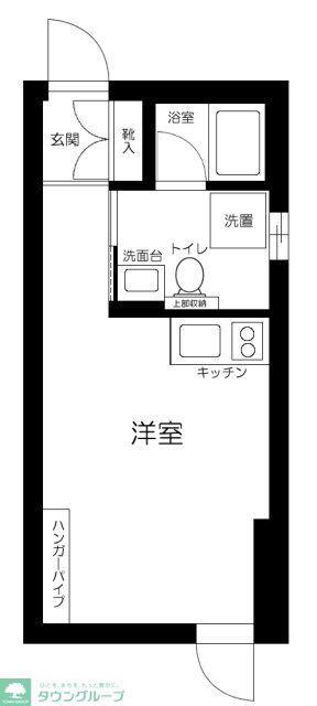 レジデンシア目黒八雲(ワンルーム/2階)の間取り写真