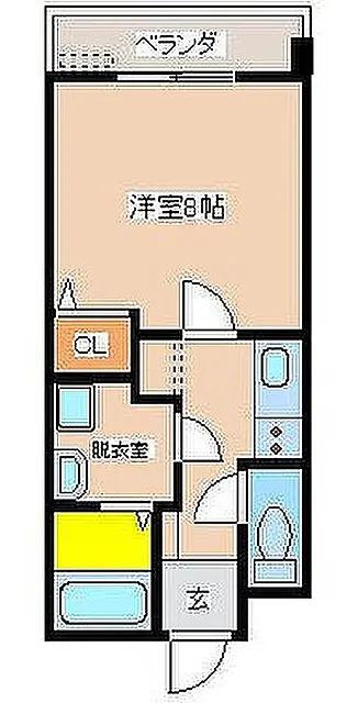 アネシス池田(1K/2階)の間取り写真