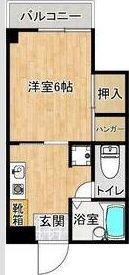 エーエフシーハイツ(1K/3階)の間取り写真