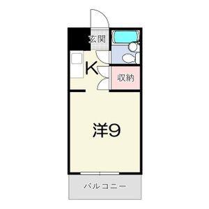 FM NAKAZAKIII(ワンルーム/10階)の間取り写真