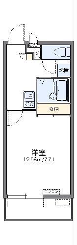 レオパレスコスモス(1K/1階)の間取り写真