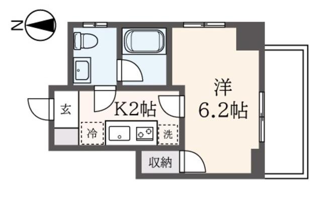 TIERRA COURT(1K/3階)の間取り写真