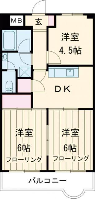 ルラージュ(3DK/3階)の間取り写真