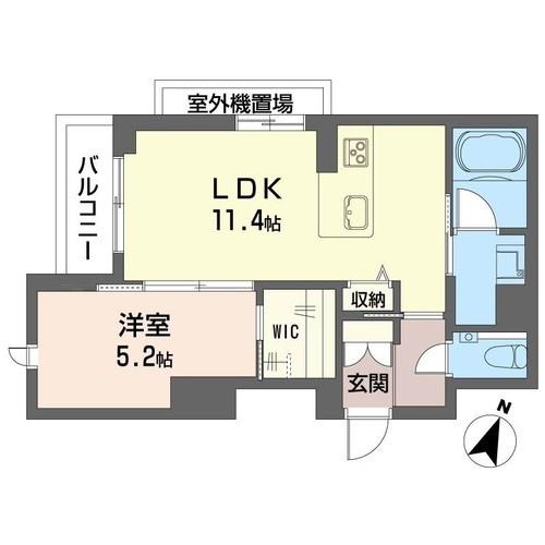 アーベンス(1LDK/3階)の間取り写真
