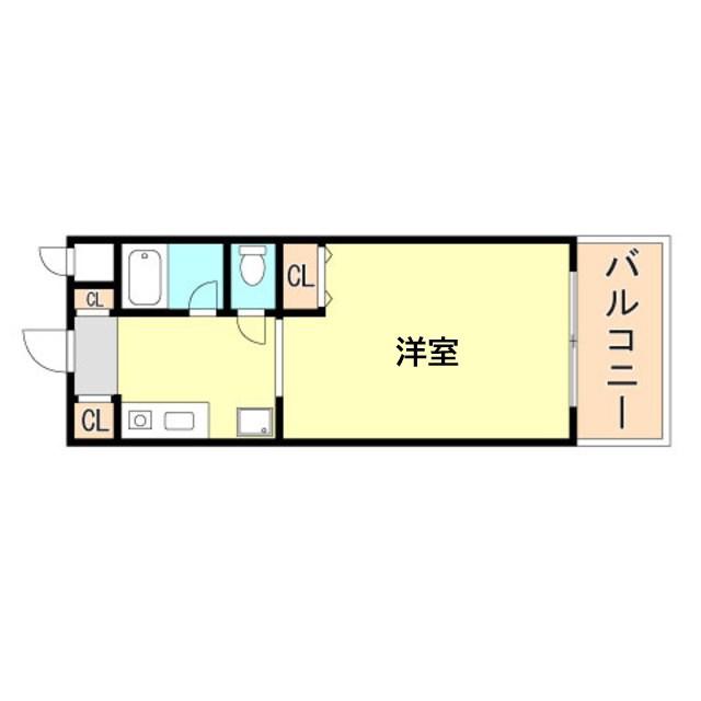 コパンジューヌⅢ(ワンルーム/2階)の間取り写真