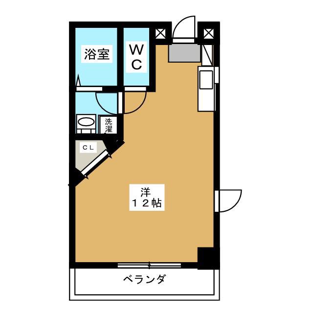 ガーデンズマンション(ワンルーム/2階)の間取り写真